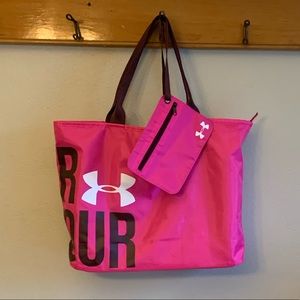 Pink Under Armour tote bag